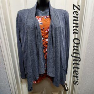 Zenna Outfitters Gray Sweater Cardigan Jacket, M